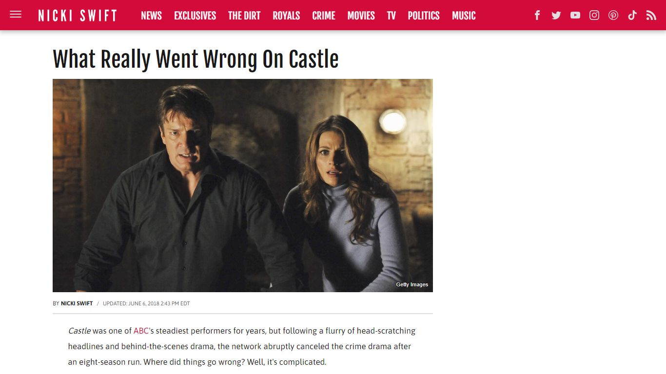 What Really Went Wrong On Castle - NickiSwift.com